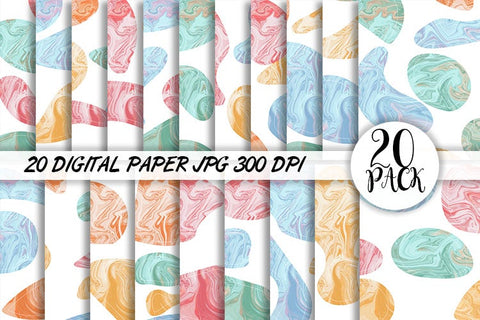 Digital Paper botanical marble background Digital Pattern artnoy 