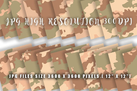 Digital Paper brown camouflage background Digital Pattern artnoy 