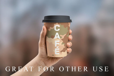 Digital Paper brown camouflage background Digital Pattern artnoy 