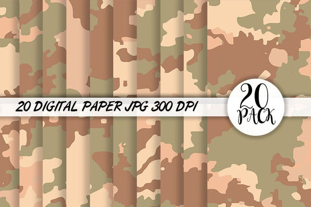 Digital Paper brown camouflage background Digital Pattern artnoy 