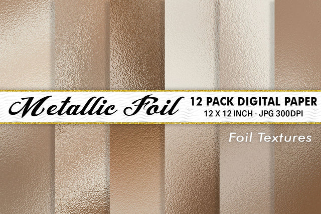 Digital Paper Brown Metallic foil texture background Digital Pattern artnoy 
