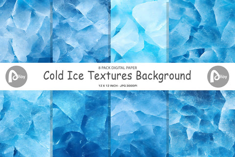 Digital Paper Cold Ice Textures Digital Pattern artnoy 