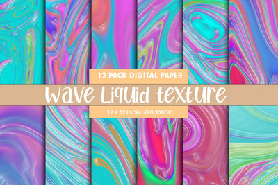 Digital paper design realistic wave texture background Digital Pattern artnoy 