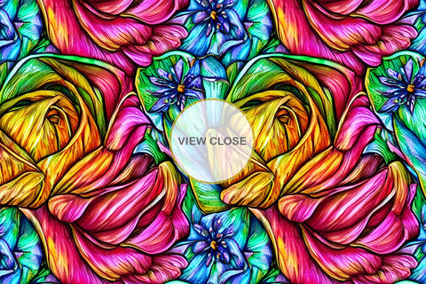 Digital paper flower illustration seamless pattern Digital Pattern artnoy 