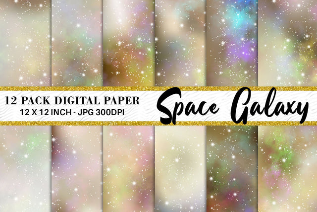 Digital paper galaxy space background Digital Pattern artnoy 