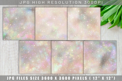 Digital paper galaxy space background Digital Pattern artnoy 