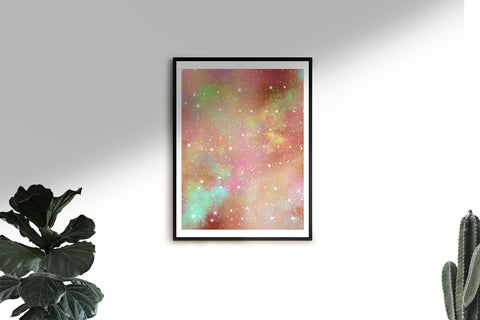 Digital paper galaxy space background Digital Pattern artnoy 