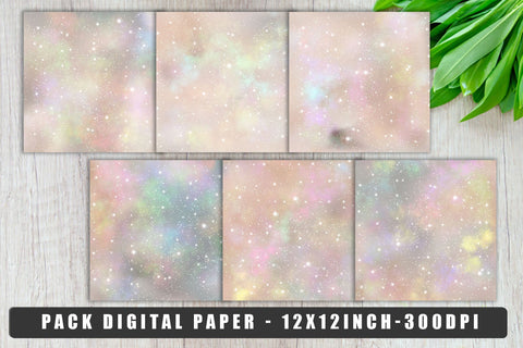 Digital paper galaxy space background Digital Pattern artnoy 