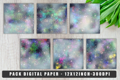 Digital paper galaxy space background Digital Pattern artnoy 