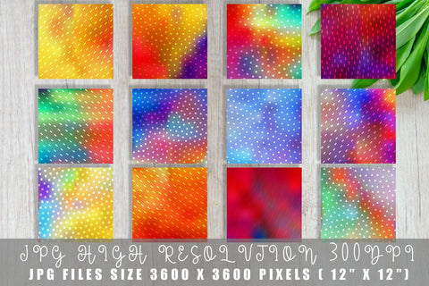 Digital Paper geometric pattern with gradient Bright color background Digital Pattern artnoy 