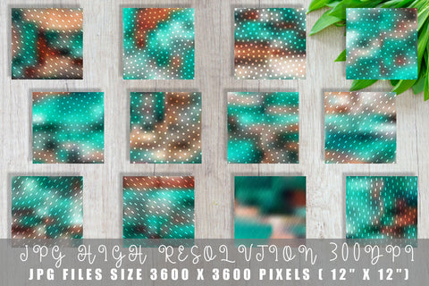 Digital Paper geometric pattern with gradient turquoise color background Digital Pattern artnoy 