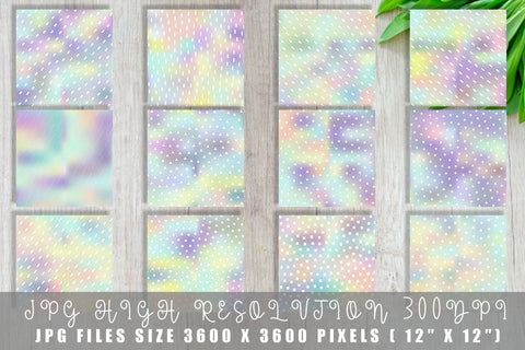 Digital Paper geometric pattern with gradient Unicorn color background Digital Pattern artnoy 