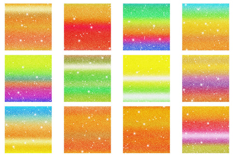 Digital Paper glitter texture and gradient rainbow color background Digital Pattern artnoy 