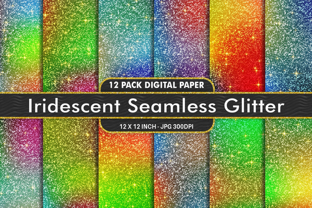 Digital Paper glitter texture and gradient rainbow color background Digital Pattern artnoy 