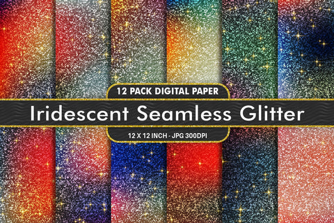 Digital Paper glitter texture and iridescent gradient color background Digital Pattern artnoy 