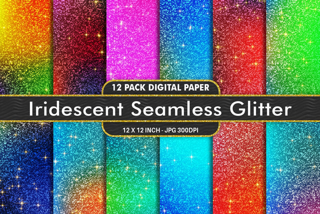 Digital Paper glitter texture and iridescent gradient color background Digital Pattern artnoy 