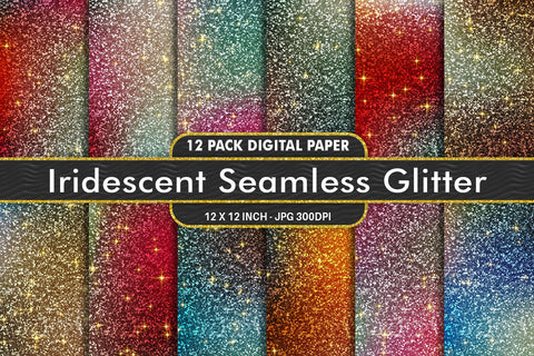 Digital Paper glitter texture and iridescent gradient color background Digital Pattern artnoy 