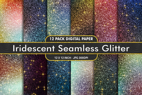 Digital Paper glitter texture and iridescent gradient color background Digital Pattern artnoy 