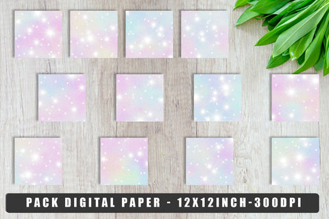 Digital paper glitter texture unicorn color with light sparkle background Digital Pattern artnoy 