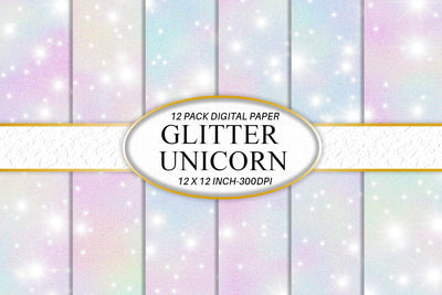 Digital paper glitter texture unicorn color with light sparkle background Digital Pattern artnoy 