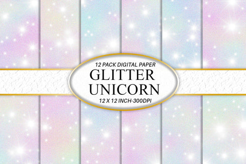Digital paper glitter texture unicorn color with light sparkle background Digital Pattern artnoy 