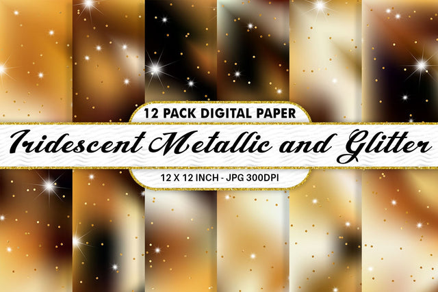 Digital paper gold iridescent metallic and glitter Digital Pattern artnoy 