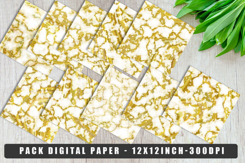 Digital paper gold marble texture background Digital Pattern artnoy 
