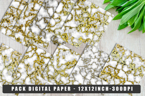 Digital paper gold marble texture background Digital Pattern artnoy 