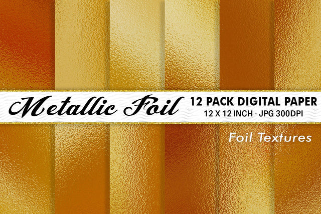 Digital Paper Gold Metallic foil texture background Digital Pattern artnoy 