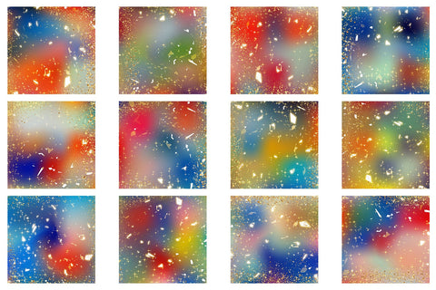 Digital Paper gold sparkle glitter and gradient colorful background Digital Pattern artnoy 