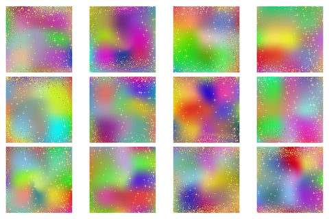 Digital Paper gold sparkle glitter and gradient Rainbow color background Digital Pattern artnoy 