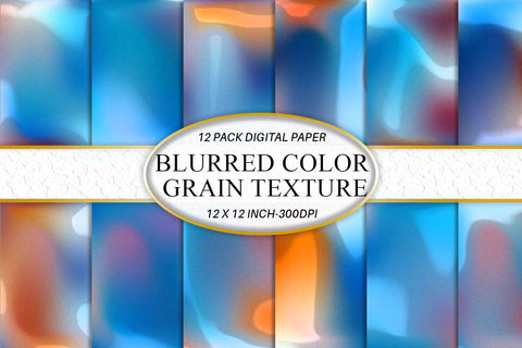 Digital paper gradient blue grain texture background Digital Pattern artnoy 