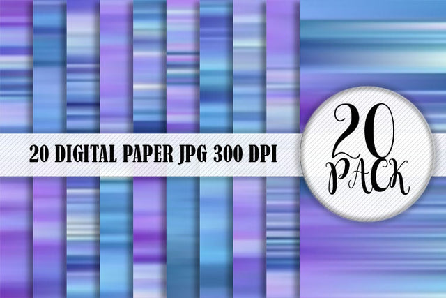 Digital Paper gradient blur blue color background Digital Pattern artnoy 