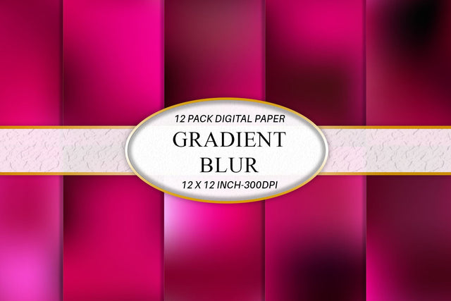 Digital paper gradient blur dark pink background Digital Pattern artnoy 