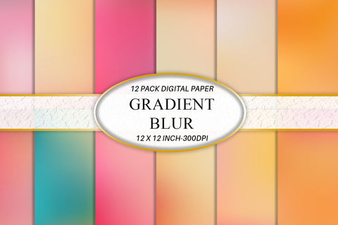 Digital paper gradient blur pastel color background Digital Pattern artnoy 