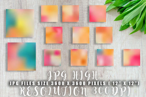 Digital paper gradient blur pastel color background Digital Pattern artnoy 