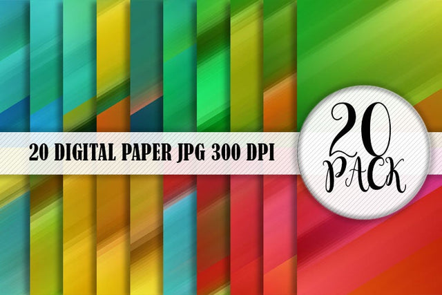 Digital Paper gradient blur striped color background Digital Pattern artnoy 