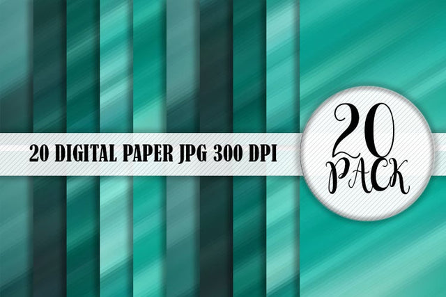 Digital Paper gradient blur striped green color background Digital Pattern artnoy 