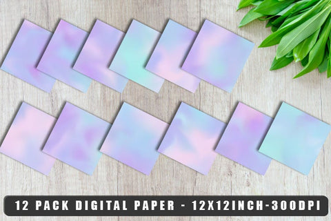 Digital paper gradient Blur texture unicorn color background Digital Pattern artnoy 