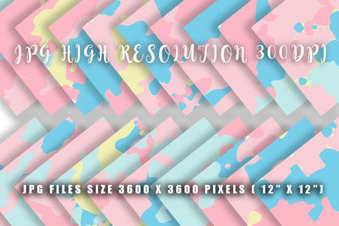 Digital Paper gradient camouflage pastel color background Digital Pattern artnoy 