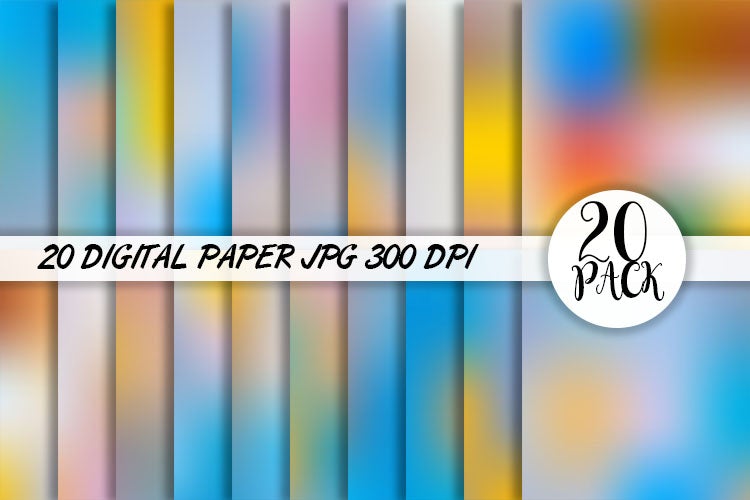 Digital Paper gradient color background Digital Pattern artnoy 