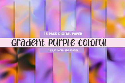 Digital paper Gradient color purple background Digital Pattern artnoy 