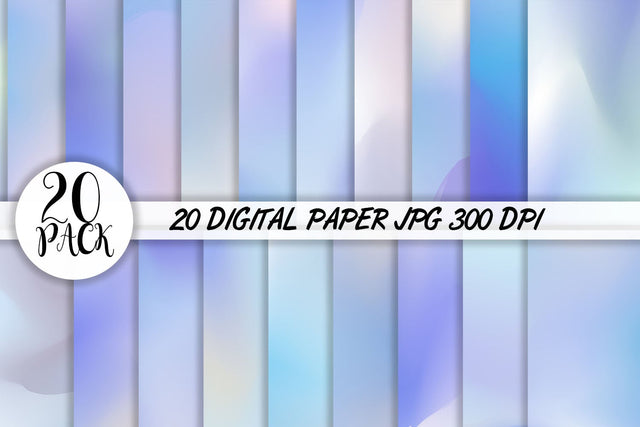 Digital Paper gradient hologram color background Digital Pattern artnoy 