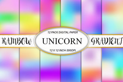 Digital paper gradient rainbow background Digital Pattern artnoy 
