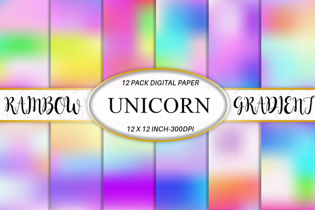 Digital paper gradient rainbow background Digital Pattern artnoy 