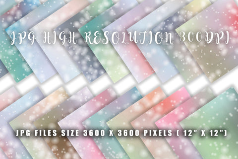 Digital Paper gradient soft color bokeh background Digital Pattern artnoy 