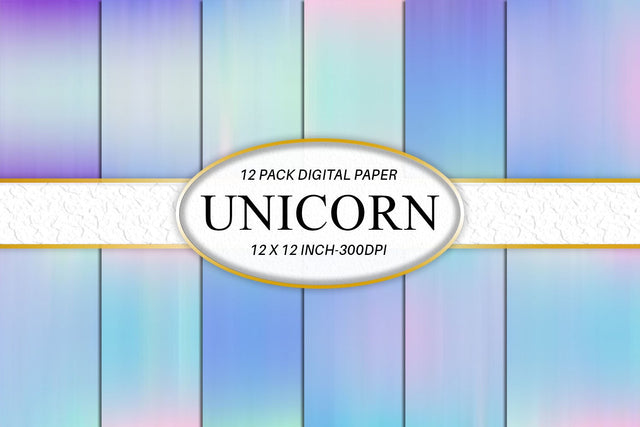 Digital paper gradient unicorn color background Digital Pattern artnoy 