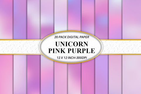 Digital paper gradient unicorn color background Digital Pattern artnoy 