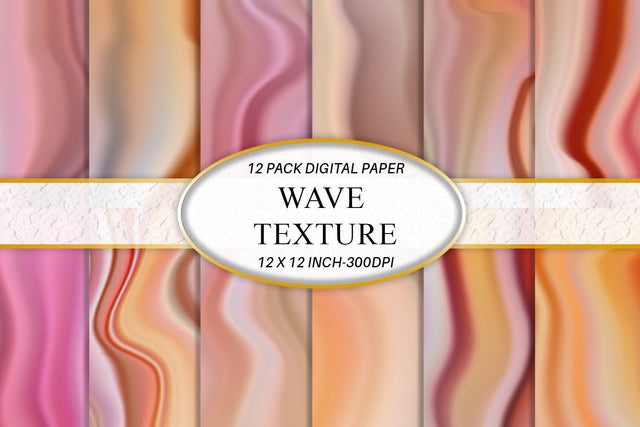 Digital paper gradient wave texture background Digital Pattern artnoy 