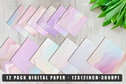 Digital paper gradient wave texture unicorn color background Digital Pattern artnoy 